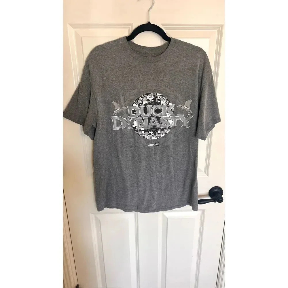 A&E Duck Dynasty Redneck Approved mens Large Grey Short Sleeve Shirt‎ Top